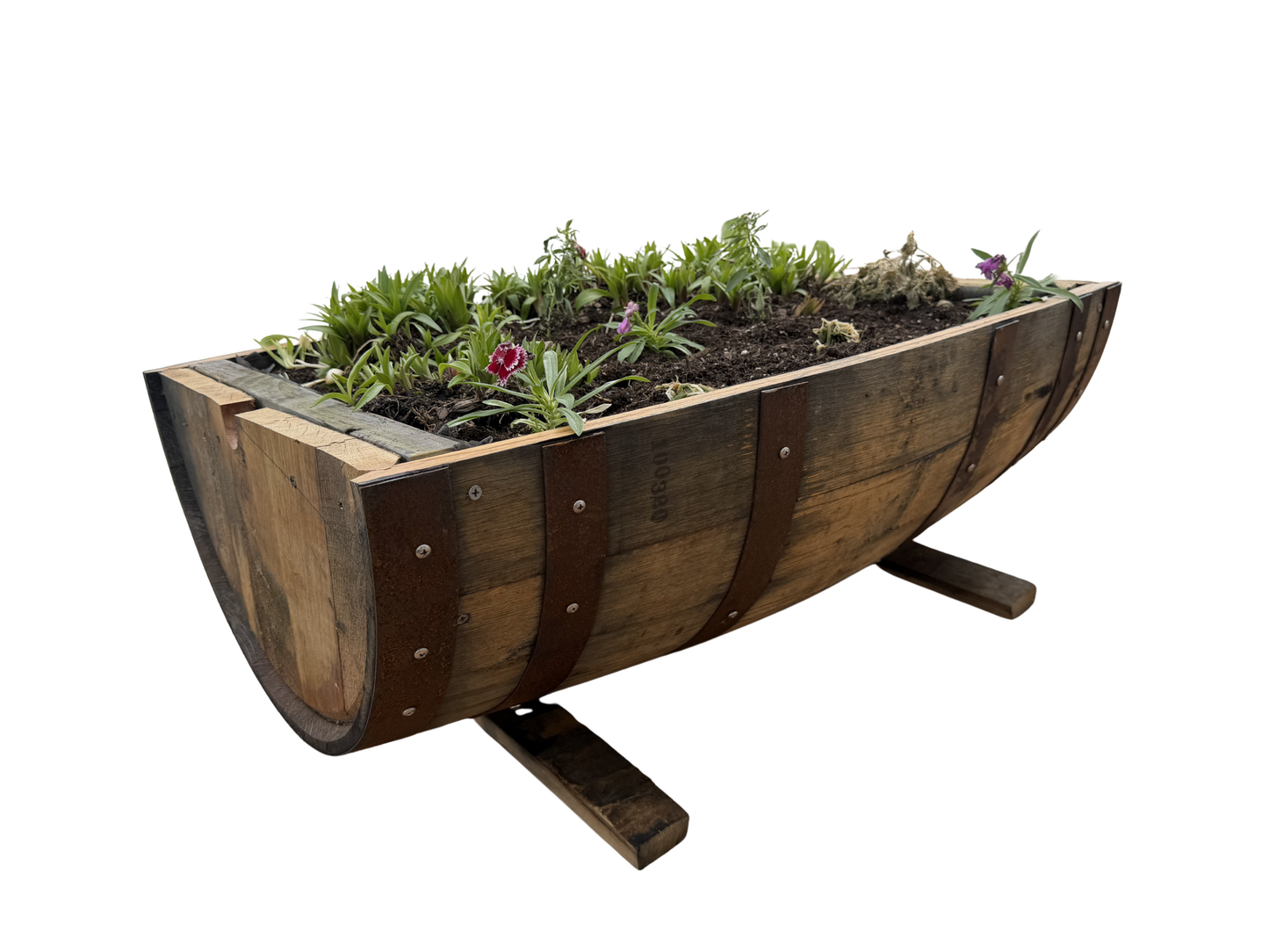 Bourbon Whiskey Barrel Planter: Bourbon Barrel Garden Decor
