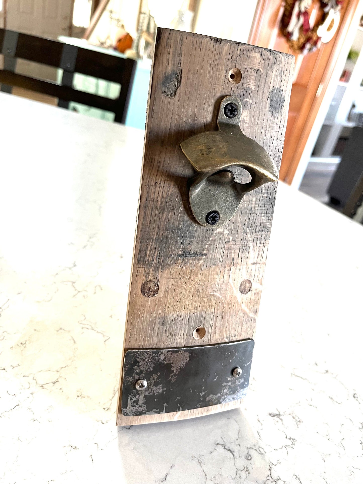 Bourbon Barrel Stave Mountable Bottle Opener