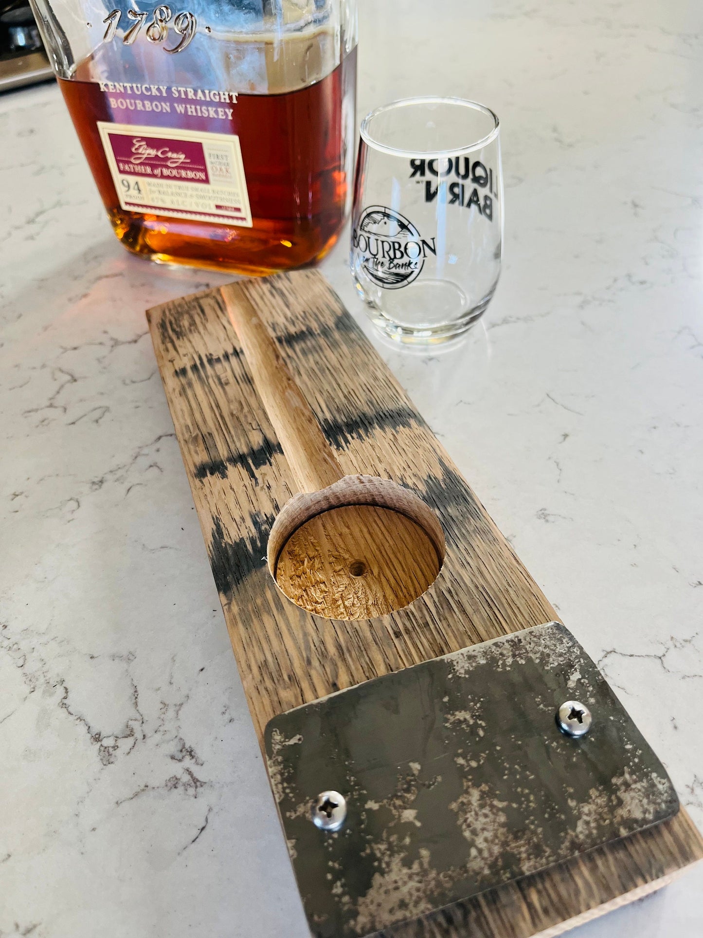 Bourbon Barrel Stave Personalized Cigar Holder