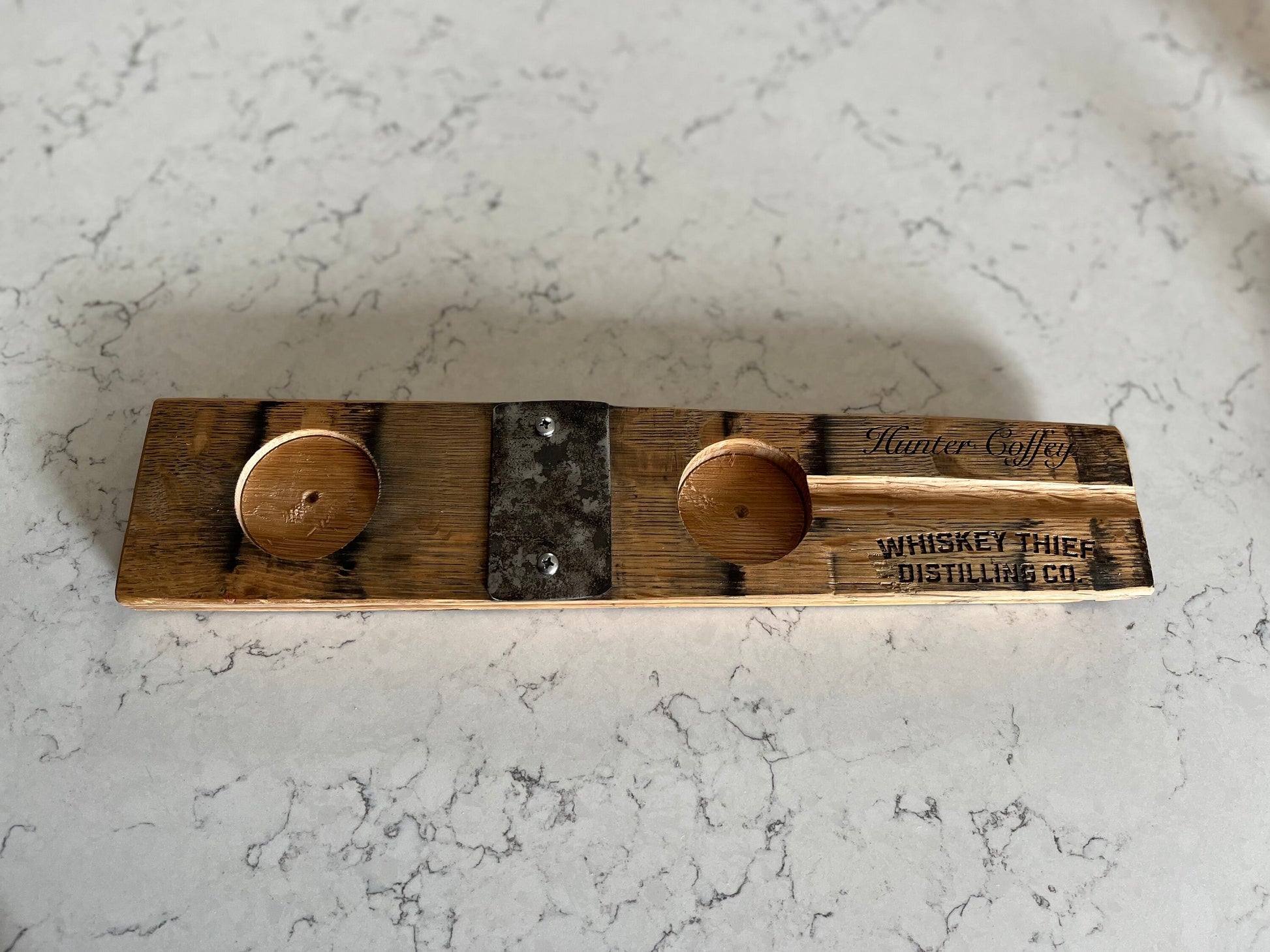 Bourbon Barrel Stave Cigar Glencairn Glass Holder