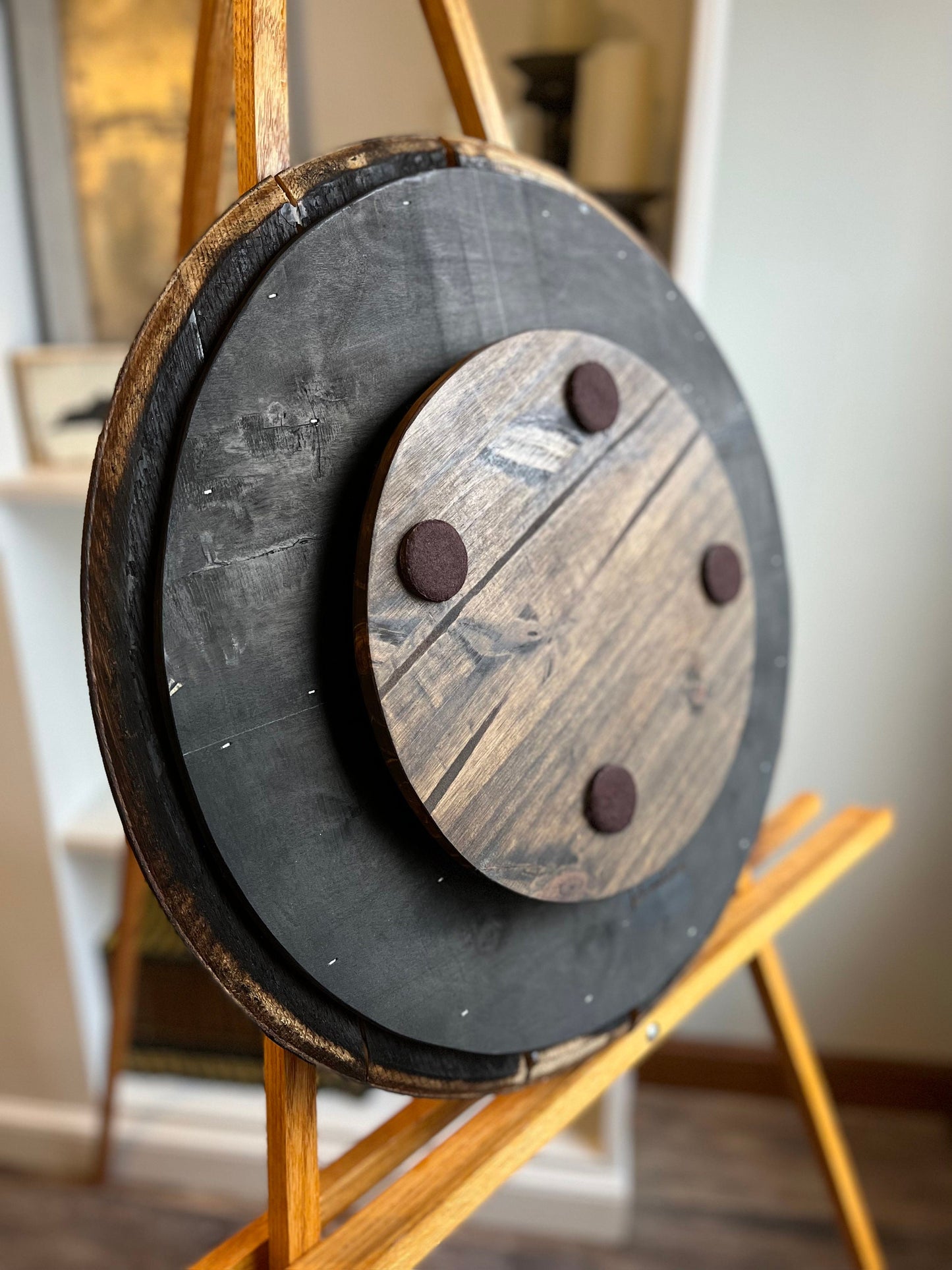 Bourbon Barrel Sign Personalized Lazy Susan