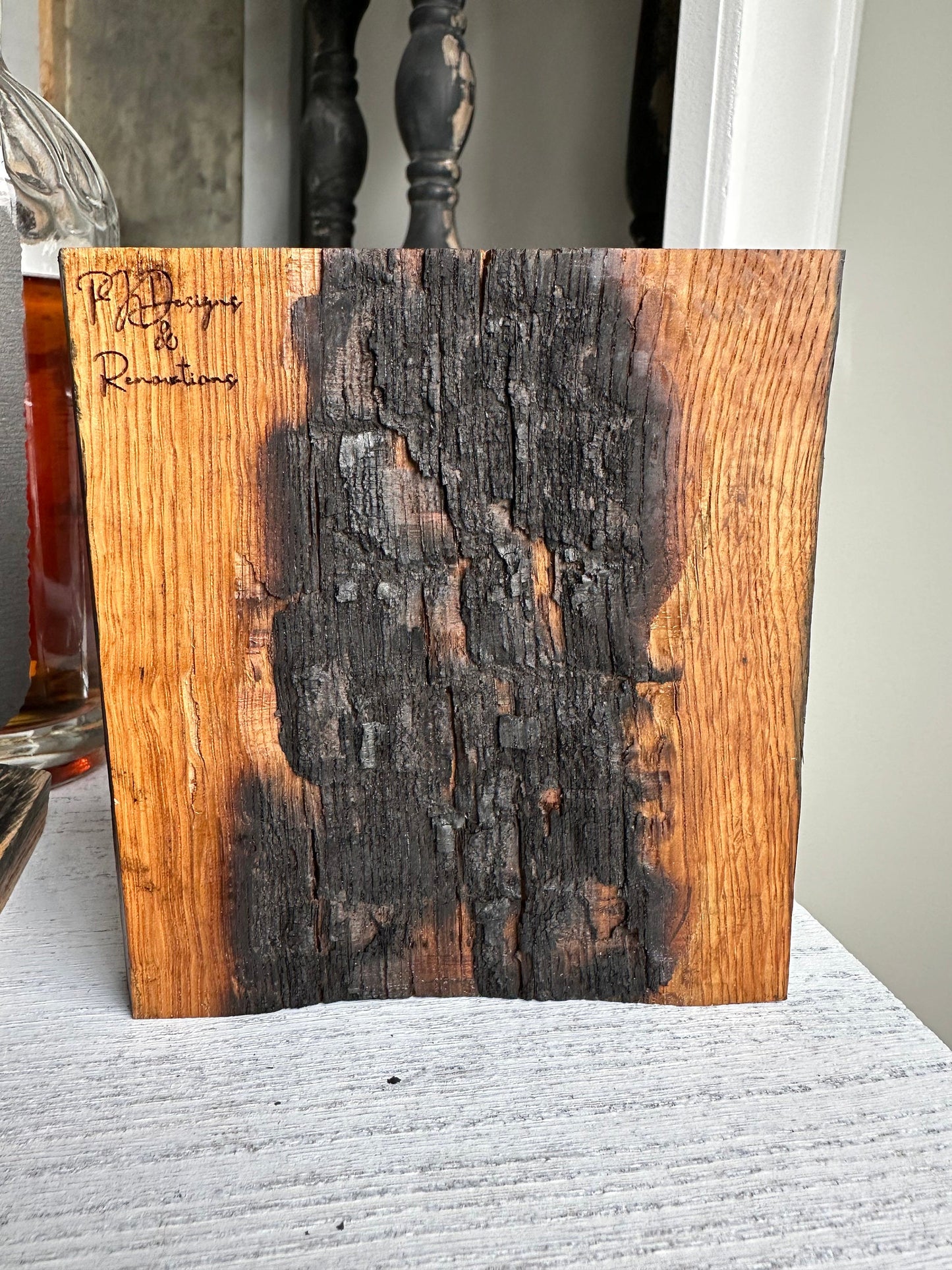 Bourbon Barrel Stave Personalized Coasters